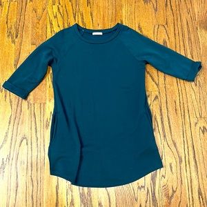Super cozy, mini sweater dress, emerald green, high quality fabric